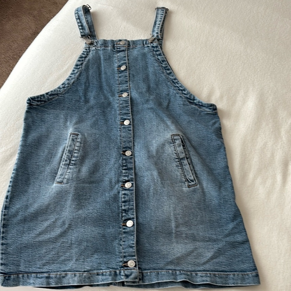 Denim overall Dress, Skirtall XXL. Celebrity Pink, - Picture 2 of 11